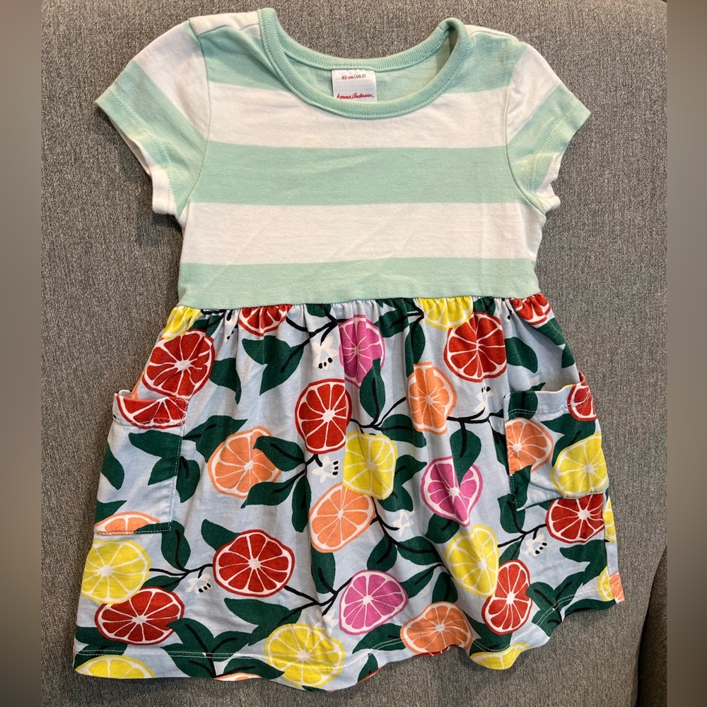 Hanna Andersson Citrus Pocket Dress